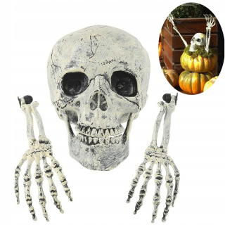 KOSTROVÁ LEBKA STRAŠIVÉ HALLOWEENSKÉ DEKORÁCIE