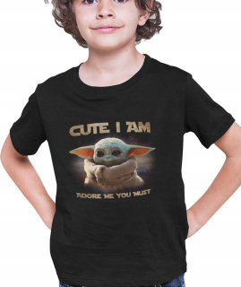STAR WARS - Baby tričko roztomilé dieťa yoda star wars joda