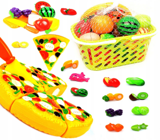 Nákupný košík Zelenina Ovocie Velcro Pizza 8684