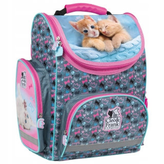 Aktovka školská taška - Kotki Satchel Coffer Ergonomický slinok