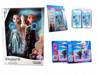 Elsa Frozen - Ice Land 2 Bábika Elsa Anna Mrazené spieva 30cm