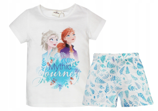 Elsa Frozen - Pozemok z Ice 2 pyžamy Šortky Bio Elsa 116 Blúzka