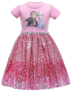 Elsa Frozen - Pozemok z Ice 2 Šaty Elsa Elza Anna Cekiny 122