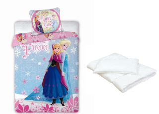 Elsa Frozen - Pozemok Ice Frozen Elsa Posteľná bielizeň 135x100 + Príspevok