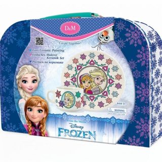 Elsa Frozen - Krajina ľadu hrnčeka a farebný tanier v kufri