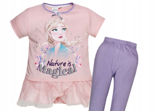 Elsa Frozen - Pozemok ľadu pyžamá pyžamá pre dieťa ELSA 128