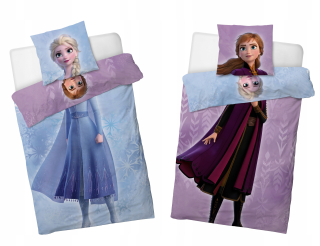 Elsa Frozen - Pozemok ľadu Elsa Anna Double-Sided 160x200