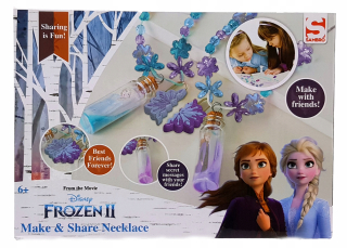 Elsa Frozen - Ľadová krajina - Urobte si vlastný náhrdelník s Elze a Annou