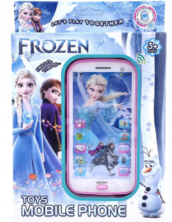 Elektro hračka - FROZEN dotykový telefón - NAHRÁVKA smartfónu