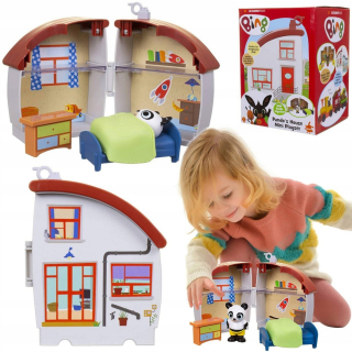 BING A PRIATELIA - Králik Bing Cottage Set Wagon + Pando Figurine