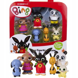 BING A PRIATELIA - Králik Bing a priatelia Figurines Set 6 figúr