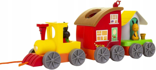 BING A PRIATELIA - Králik Bing Train Binga Cottage Set 2N1 FLOP