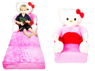 HELLO KITTY Vysoká stolička s operadlom Hello Kitty XXL