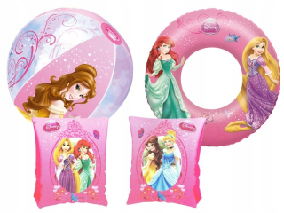Disney princezná set guľôčkové rukávy kruhové koleso