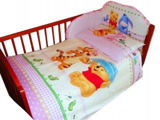 Medvedík Pú - Kubuś Disney Mouse Minnie posteľná bielizeň 6-el. 90x120