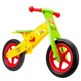 Medvedík Pú - Winnie Pú Bike bicykel závod drevený