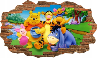 Medvedík Pú - WINNIE THE STREASTNÝCH STICKOSTI 80X48 W80
