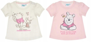 Medvedík Pú - Tričko WINNIE 2 ks 62 / 68cm cm 3-6 M-Disney