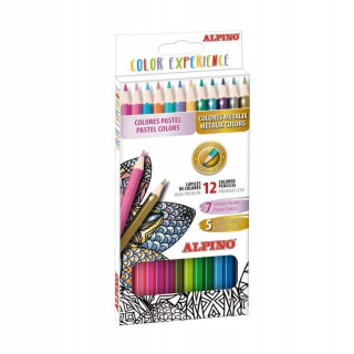 KX6061 Alpino ceruzky CRAYONS METALLIC 12 COLOR