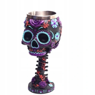 Rituálny kalich Skull Skeleton Mexico Hrnček