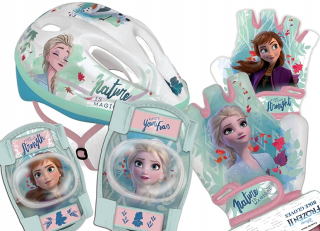 Elsa Frozen - Prilba chrániče rukavice zamrznuté krajiny ľadu