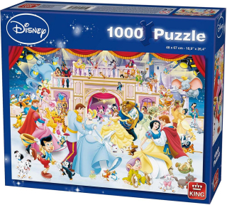 King 1000 Princess Cinderella Disney Puzzle Lounge
