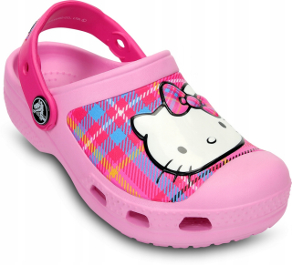 HELLO KITTY Crocs CC Ahoj Kitty Plaid Pink C12 / 13