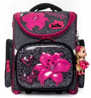 Aktovka školská taška - Trieda 1- 3 Satchel Premium DeLune Flowers Novinka