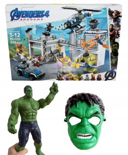 HULK - Pomstitelia blokujú Battle in the Headquarters + HULK figúrku