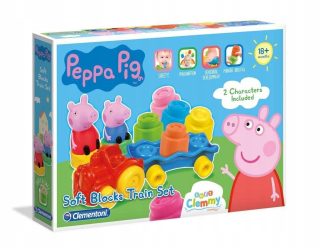 Pepa Pig - Bloky Clemmy vlakový čerpadlo Peppa 17249 Clementoni