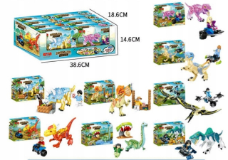 Jurský svet - Bloky Dinosaury Jeep Dron Jurassic Park s PLX 8