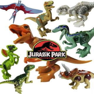 Jurský svet - Stavebné bloky Dinosaury Jurský svet 8ks