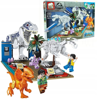 Jurský svet - Jurassic World Jursic Blocks White T-REX 438 EL