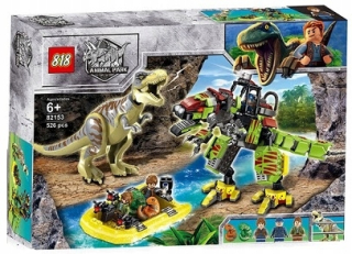 Jurský svet - Jurský svet Tyrannosaur Blocks Robozaur Mech