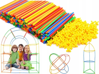 Štrukturálne bloky Straw hokejky Set 800 EL