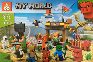 MINECRAFT - Minecraft bloky inšpirované LEGO 443 EL.