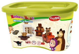 Máša a medveď - Tehly Masha a medvedia medveď mieru