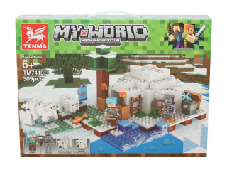 MINECRAFT - Minecraft Moje svetové bloky North Pole 309 EL