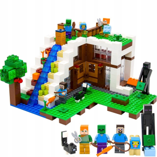 Bloky MyWorld Minecraft Základňa pod vodopádom