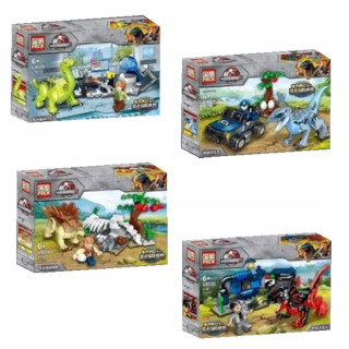 Jurský svet - PADS PRCK SET 4 ks Dinosaury Jursic World