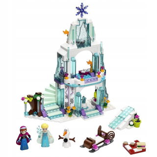 Elsa Frozen - Princezná bloky lesklý ľadový zámok Elzy 10435