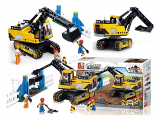Staviteľ Bob - Sluban Town Stavebné bloky Rýpadlo 614 EL