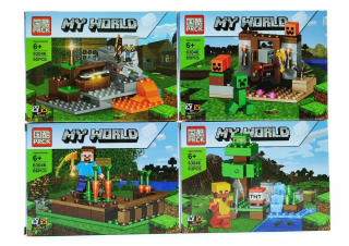 Sada kociek Minecraft my world od firmy PRCK obsahuje 259 dielikov.