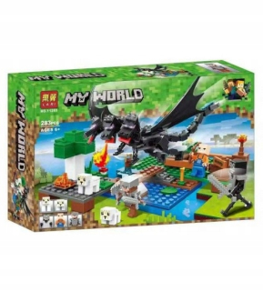 MINECRAFT - Trail Dragon Blocks bojujúci s ovcami