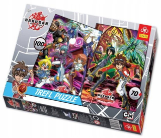 Bakugan - Zberateľské puzzle TREFL 100 + 70 Bakugan 34061