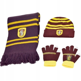 HARRY POTTER - Nastaviť Harry Potter Cap Rukavice Scarf Red