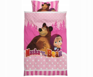 Máša a medveď - Sada detskej posteľnej bielizne Masha a medveď