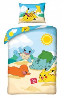 Pokémoni - Sada posteľnej bielizne pokemon 140x200