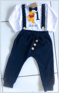 Medvedík Pú - Súpravy ročných narodeninových outfit 1.2 Winnie The Poe