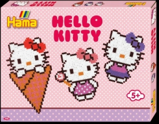 HELLO KITTY Hama korálky - HELLO KITTY - Nastavte v krabici